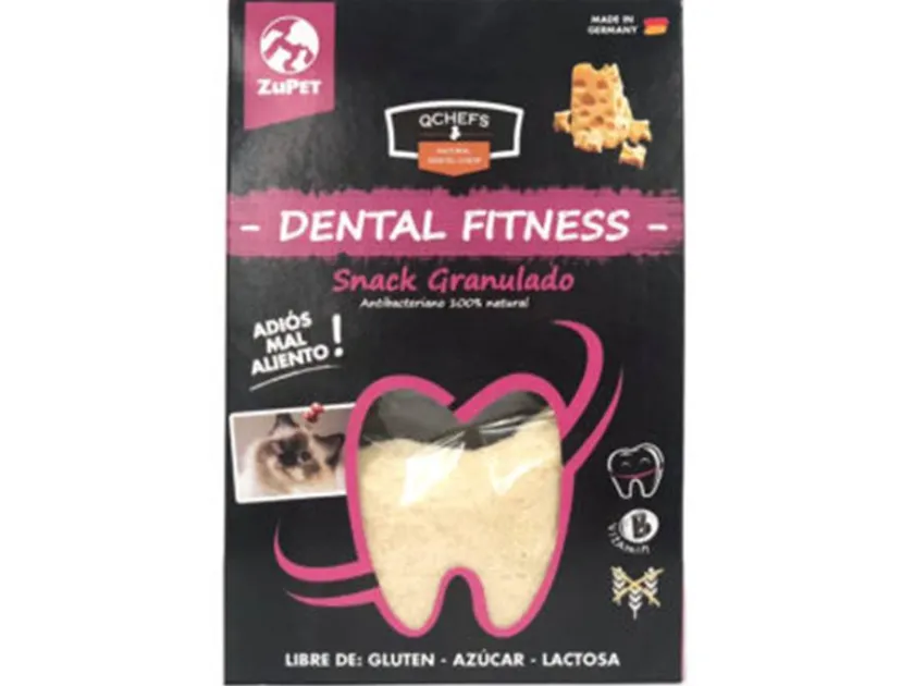 Qchefs Cuidado Dental | Dentales^Snack dental granulado para gatos 80gr
