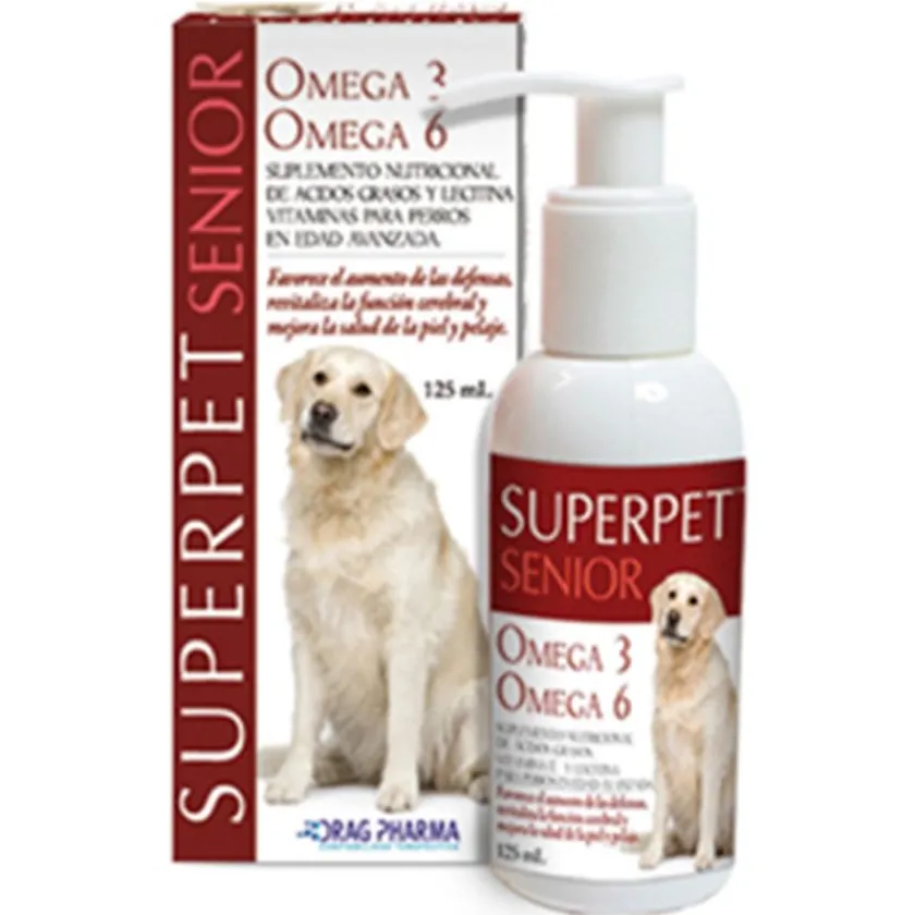 Superpet Vitaminas Y Suplementos^Omega 6/3 para Perros Senior 125ml