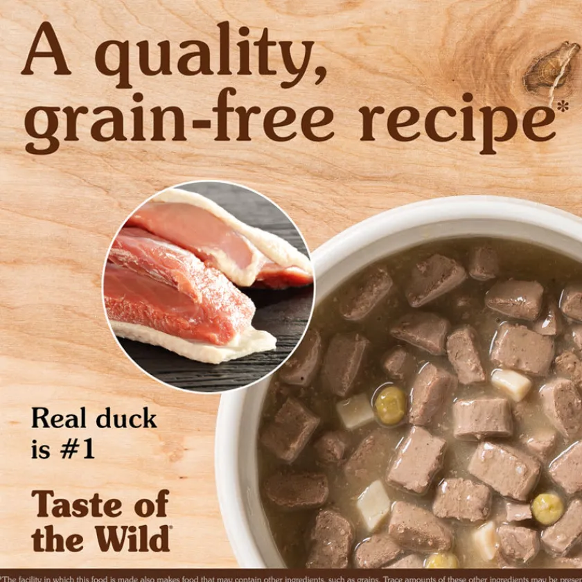 Taste Of The Wild Húmedos^Dog Adult Tow Wetlands Pato 390gr