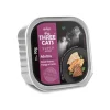 Logo Three Cats Húmedos^Three Cats Pate de Pescado, Pollo y Carne para gatos adultos 90gr