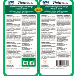 Inaba Húmedos^Twin Packs Dog Pollo y Vegetales 80gr