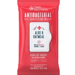 Two Brothers Higiene Y Aseo^Toallitas Antibacterial Aloe vera y Avena 40 unidades
