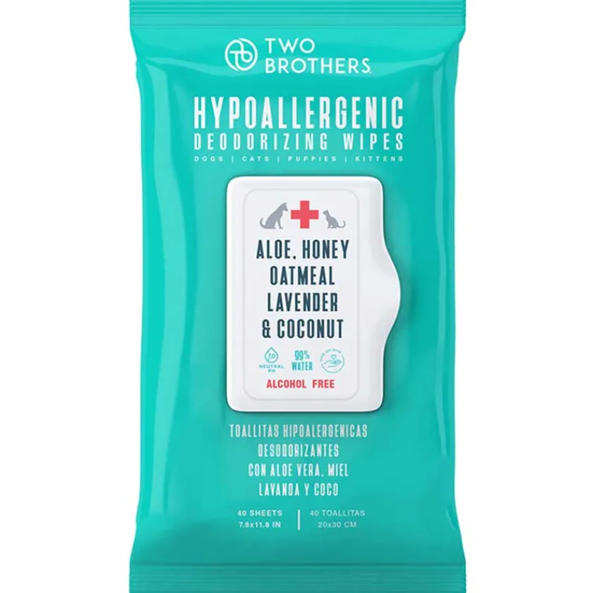 Two Brothers Higiene Y Aseo^Toallitas Desodorizantes Hipoalergenicas 40 unidades