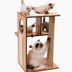 Vesper Gateras Y Rascadores^Box Large Walnut Rascador para Gatos
