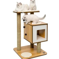 Vesper Gateras Y Rascadores^Furniture V Base Walnut Rascador para gatos