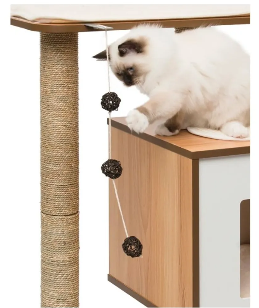 Vesper Gateras Y Rascadores^Furniture V Base Walnut Rascador para gatos