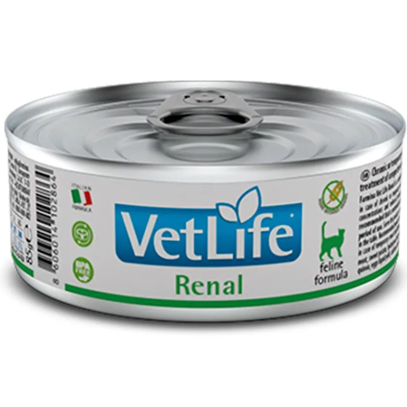 Vet Life Alimentación Medicada^Cat Renal Lata 85gr