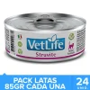 Vet Life Alimentación Medicada^Cat Urinary Struvite Lata 85gr Pack 24 Unidades