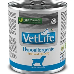 Vet Life Húmedos^Dog Hypoallergenic Fish Lata 300gr
