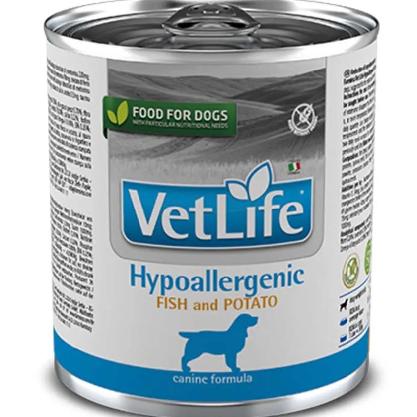 Vet Life Húmedos^Dog Hypoallergenic Fish Lata 300gr