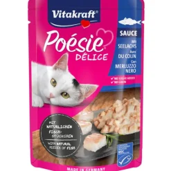 Vitakraft Húmedos | Galletas^Cat Snack Poesi Delice Sabor Pescado 85gr PACK 23 Unidades