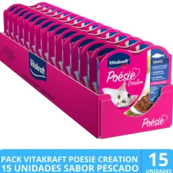 Vitakraft Húmedos | Galletas^Poesie Creation Sabor Pescado 85gr PACK 15 Unidades