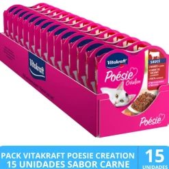 Vitakraft Húmedos | Galletas^Poesie Creation Sabor Carne 85gr PACK 15 unidades