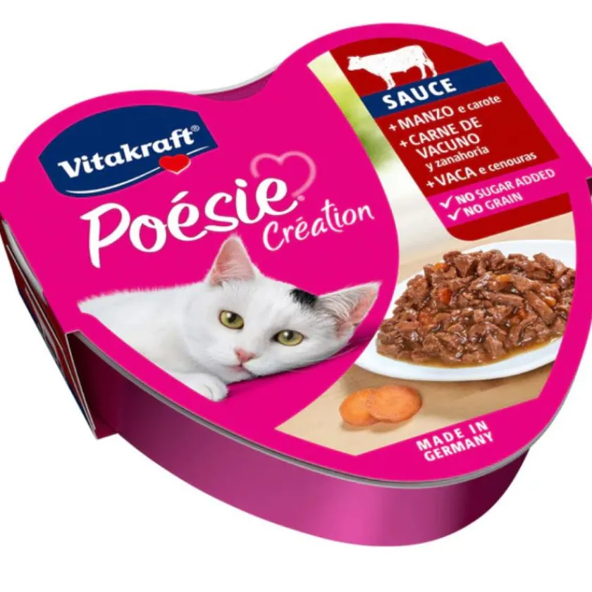Vitakraft Húmedos | Galletas^Poesie Creation Sabor Carne 85gr PACK 15 unidades