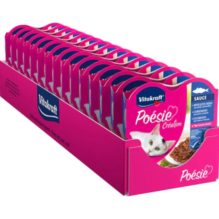 Vitakraft Húmedos | Galletas^Poesie Creation Sabor Pescado 85gr PACK 15 Unidades