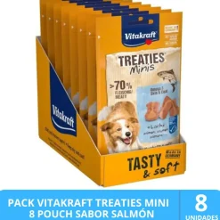 Vitakraft Galletas Y Snacks^Treaties Mini sabor Salmón 48gr PACK 8 Unidades