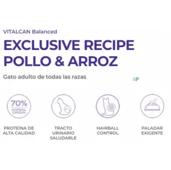VitalCan Adultos (1 A 7 Años)^Balanced Gato Adulto High Protein 3Kg