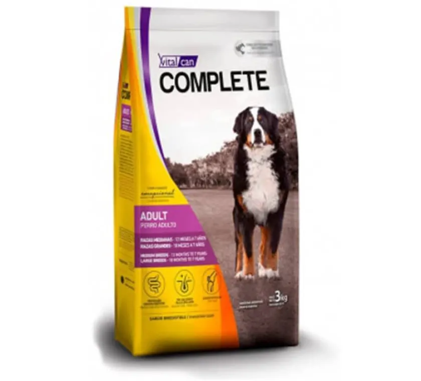 VitalCan Adultos (1 A 7 Años)^Complete perros Adultos Razas Medianas y Grandes 22kg