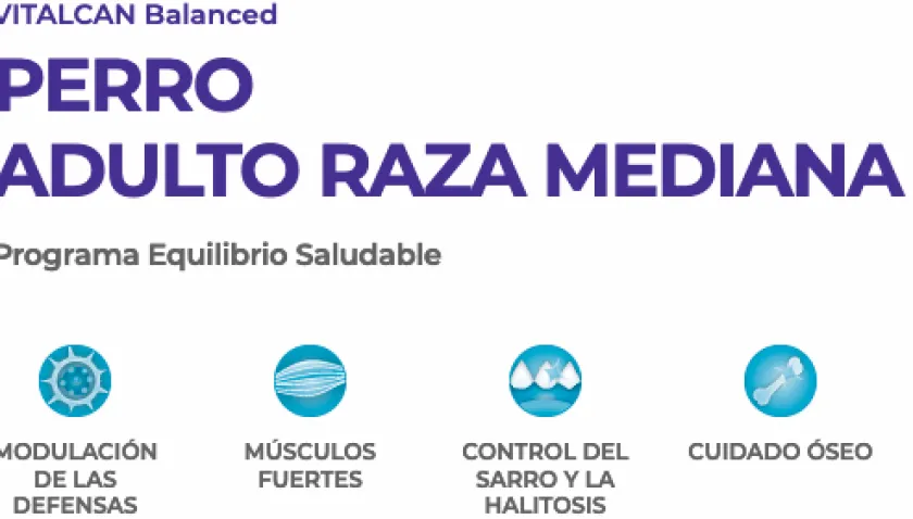 VitalCan Adultos (1 A 7 Años)^Perro Adulto Raza Mediana 12kg
