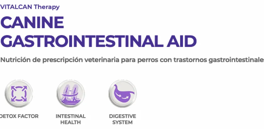 VitalCan Alimentación Medicada^Therapy Canine Gastrointestinal Aid 10kg