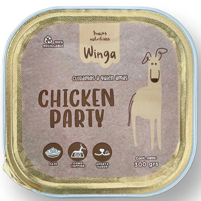 Winga Húmedos^Chicken Party 300gr Snack para Perros