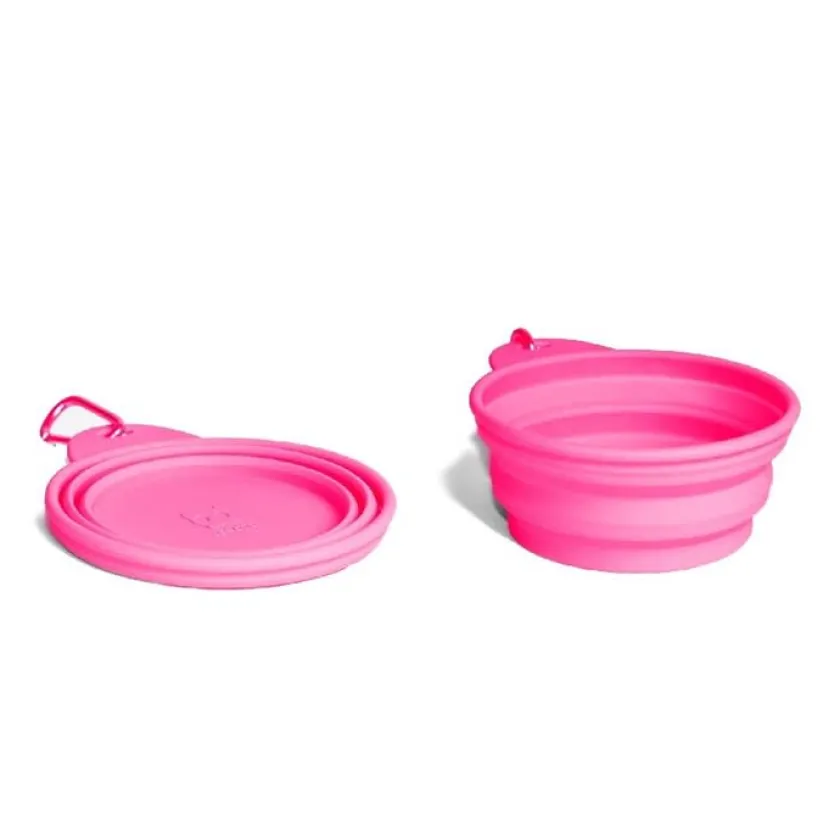 ZeeDog Comederos Y Bebederos^Plato Go Bowl Pink