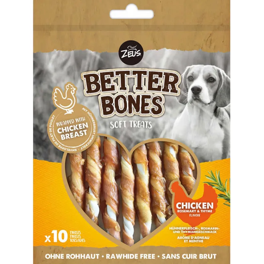 Zeus Naturales | Masticables^Better Bones Palitos Pollo y Finas Hierbas 10 unidades 114gr