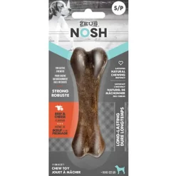 Zeus Juguetes | Dentales^Nosh Hueso Duro para perros con Sabor a Carne y Queso